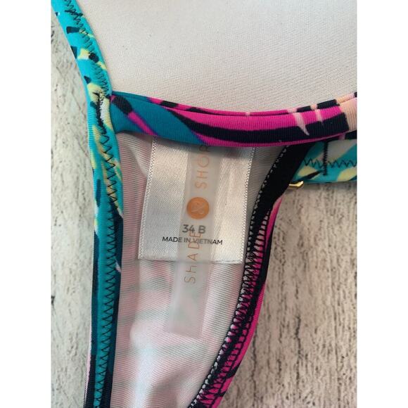 SHADE & SHORE Women’s Tropical Bikini Top / Size: 34B - Picture 8 of 8